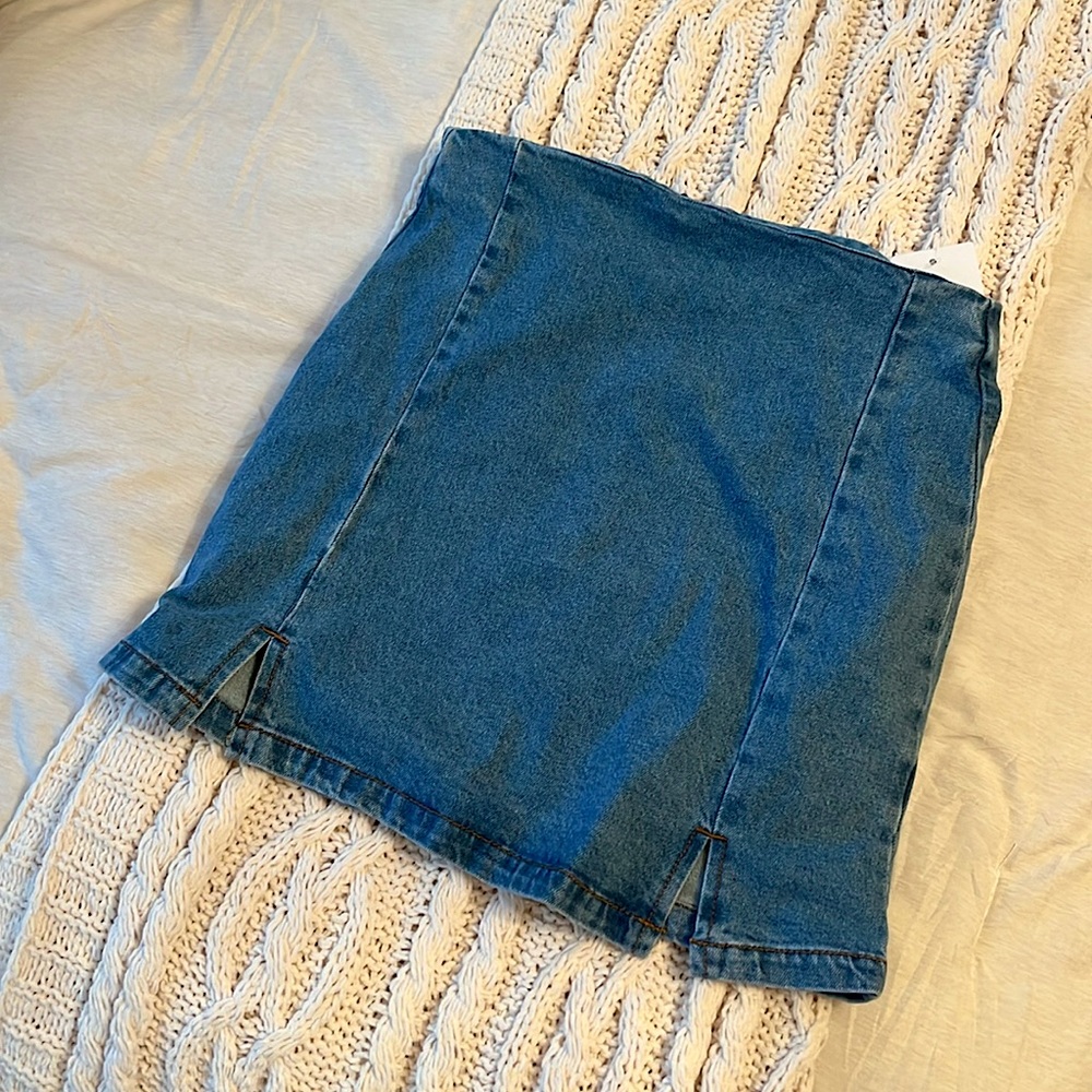 Brandy Melville Denim Skirt with Slits